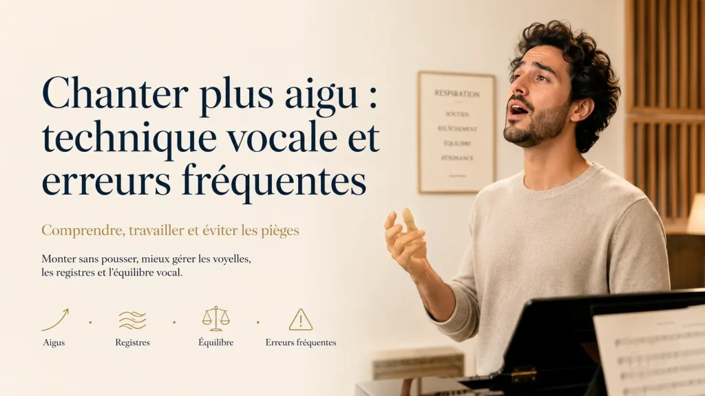 Chanter plus aigu - technique vocale et erreurs fréquentes
