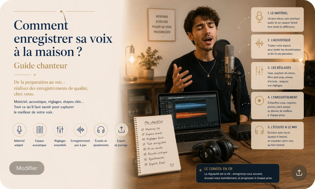 Comment enregistrer sa voix à la maison