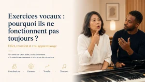 Exercices vocaux et apprentissage véritable