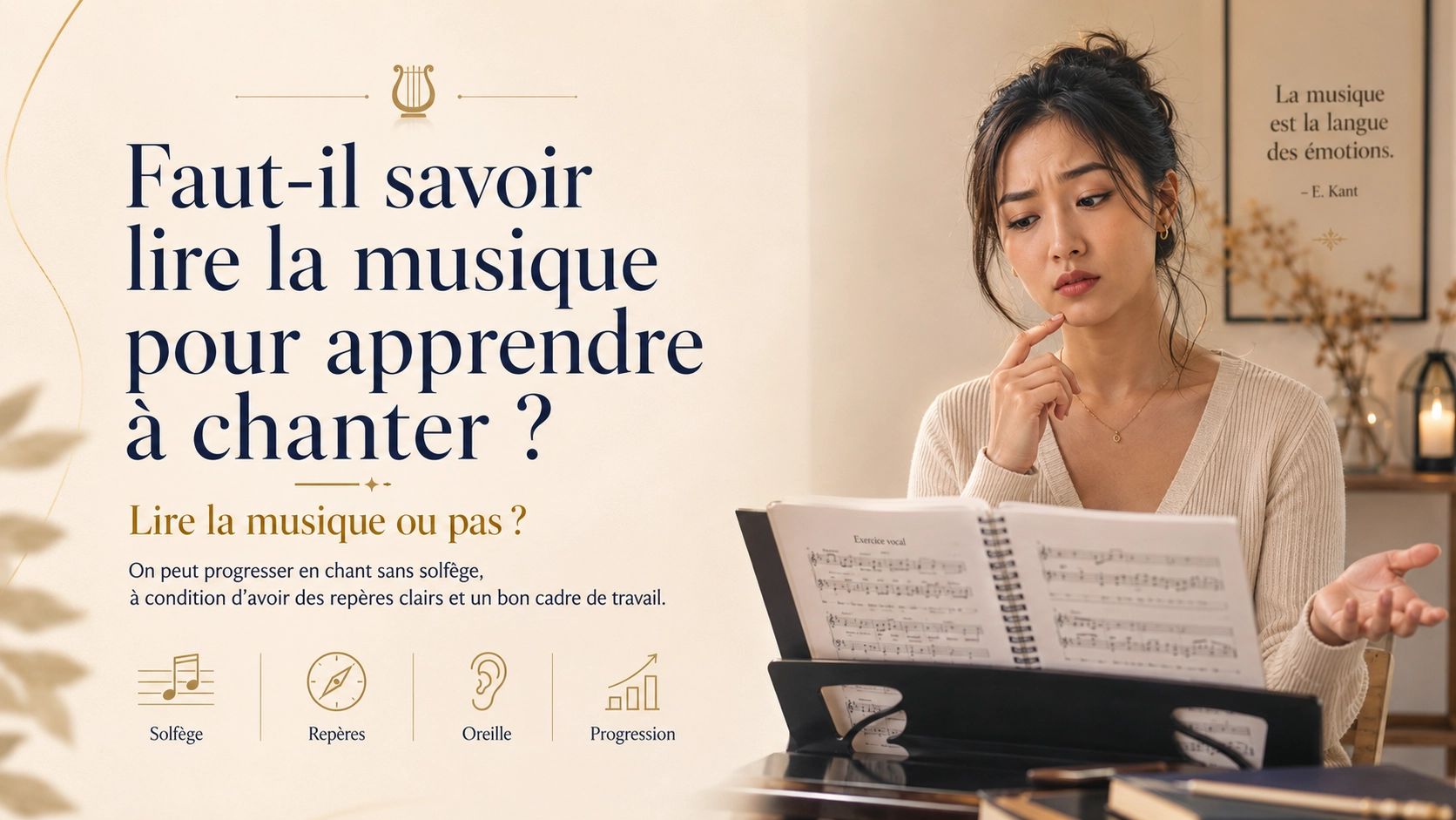 Faut-il savoir lire la musique pour apprendre à chanter ?