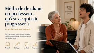 Méthode de chant ou professeur - qu’est-ce qui fait progresser