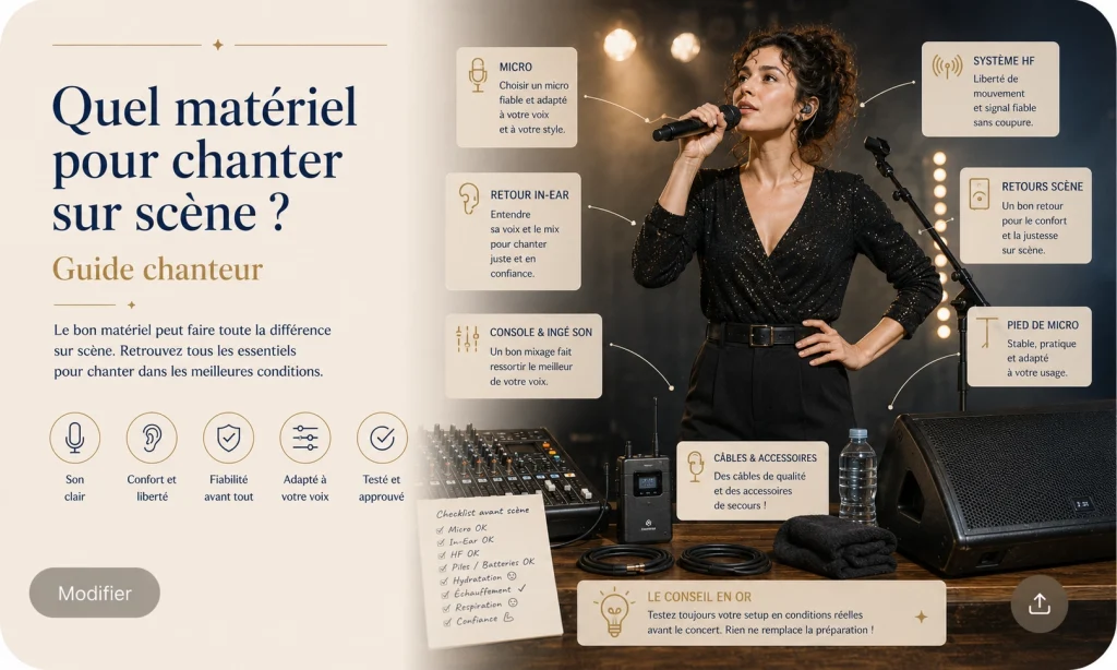 Quel matériel pour chanter sur scène
